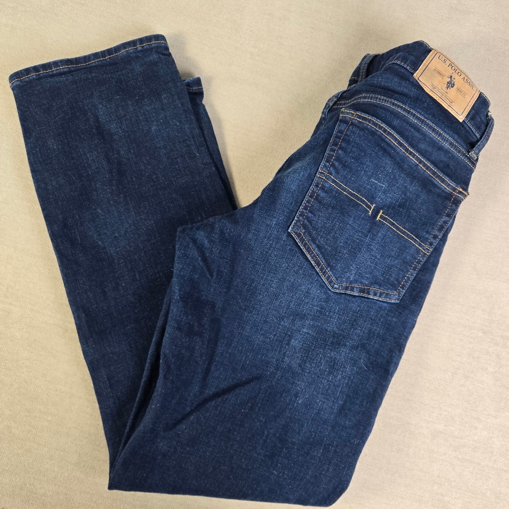 US Polo Assn Mens Dark Wash Straight Leg Denim Jeans Size 33x30 Activate Stretch